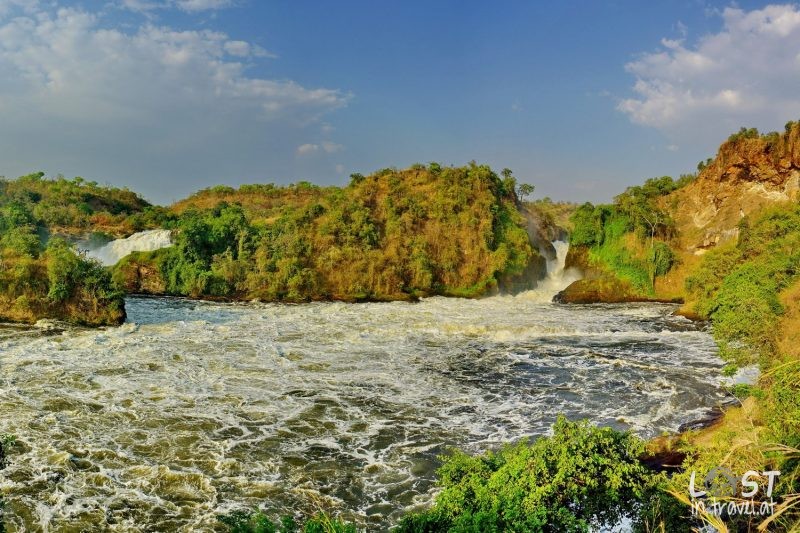 Uganda Selbstfahrer, Murchison Falls From The River
